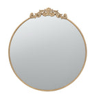 Baroque Gold Round Mirror