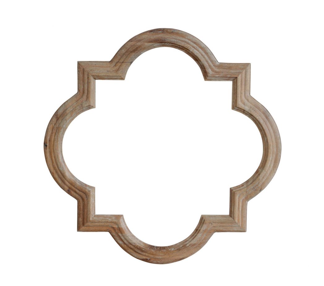 Marrakech Wall Mirror- White Washed Oak