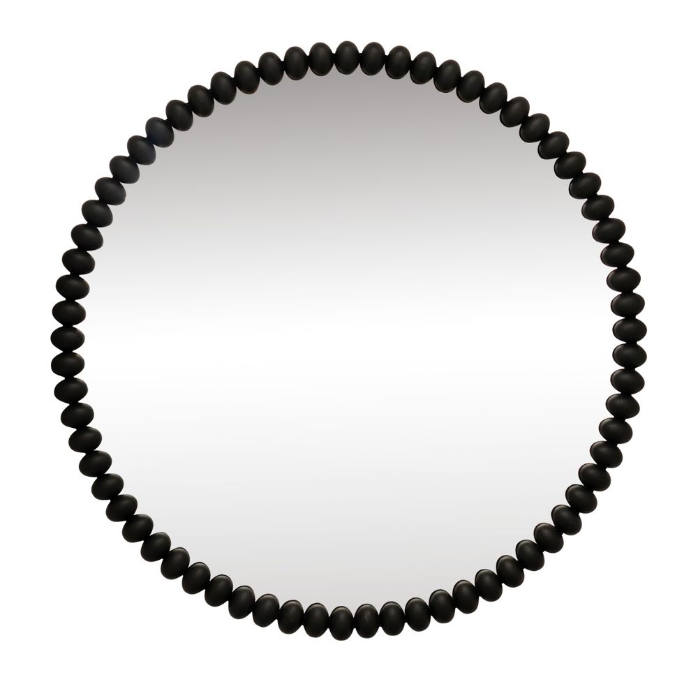 Esme Round Wall Mirror - Black